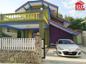 For SaleHousePattaya, Bangsaen, Chonburi : Detached House Jomtien Sea View, Pattaya, Jomtien Beach Road, only 300 meters to Pattaya Beach.