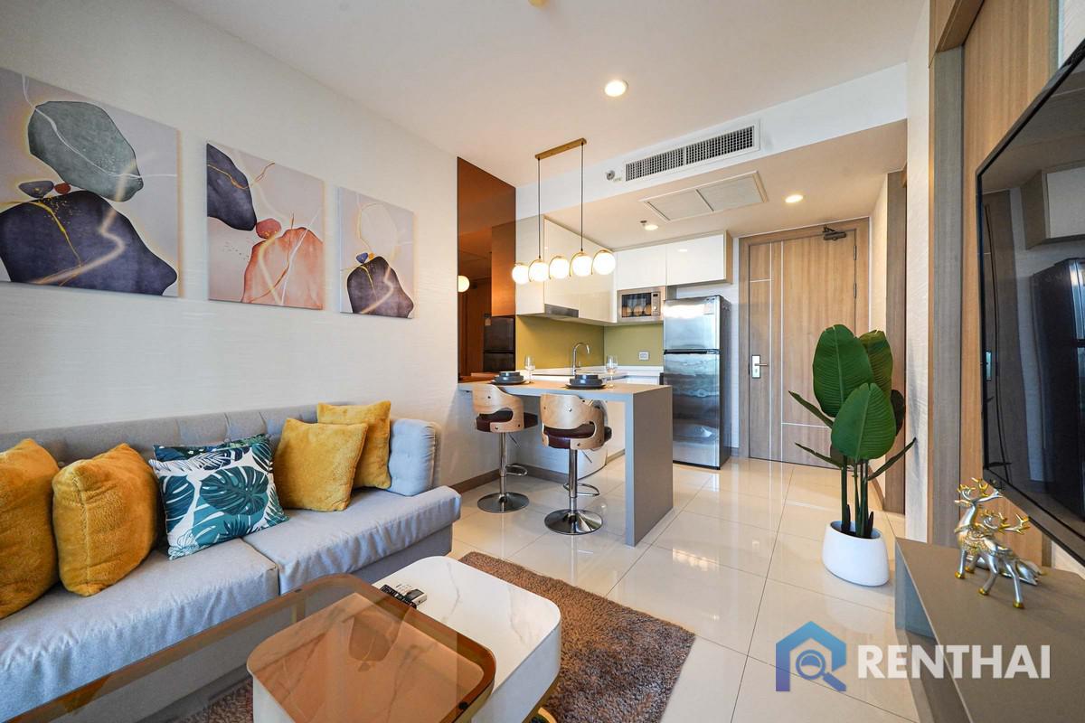 For SaleCondoPattaya, Bangsaen, Chonburi : The Rivera wongamat Beach 1 bedroom 55 sq.m.  Big room and big balcony