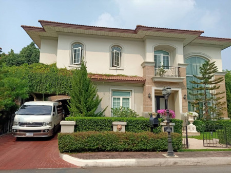 For SaleHouseYothinpattana,CDC : Luxury mansion for sale, Crystal Park, along Ekkamai-Ramintra Express (next to the main road, near Central Festival EastVille) 189 sq m, 600 sq m, 5 bedrooms, 6 bathrooms.