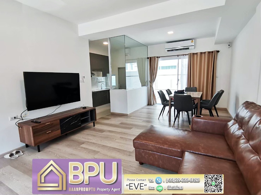 For RentTownhouseBangna, Bearing, Lasalle : ** Best Price 3 Bedrooms Townhome for Rent ** Indy Bangna-Ramkhamhaeng2 Near Mega Bangna