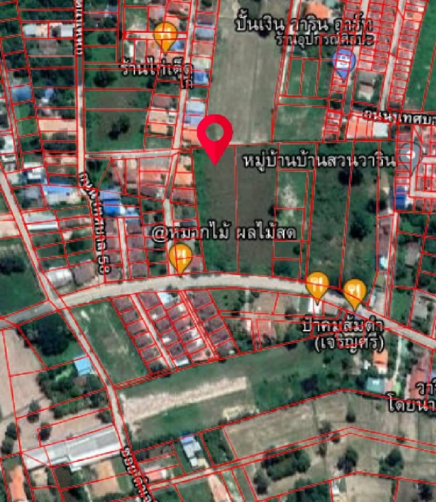 For SaleLandUbon Ratchathani : Land for sale, Thetsaban 26 Road, Warin Chamrap, Ubon Ratchathani, area 2-2-98.3 rai (1,098.3 square wah) 5.90 million baht.