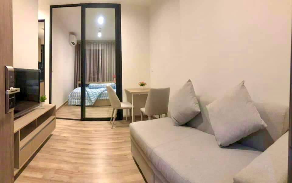 For RentCondoBangna, Bearing, Lasalle : 🛟Condo for rent Niche Mono Sukhumvit Bearing near BTS Bearing, high floor, beautiful view, 1 bedroom, size 28 sq m., ceiling height 2.7 m., only 12000-