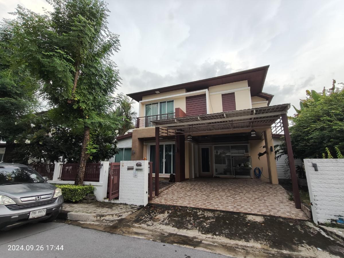 For RentHouseBangna, Bearing, Lasalle : 💥 2 storey detached house for rent, Blue Lagoon Village motorway road Ring Road - On Nut