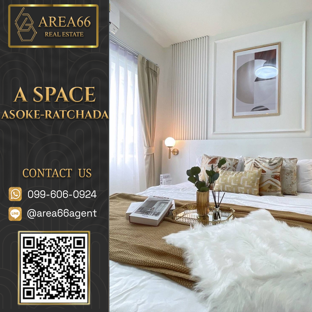 For SaleCondoRama9, Petchburi, RCA : 🔥 For sale!! Condo A Space Asoke-Ratchada