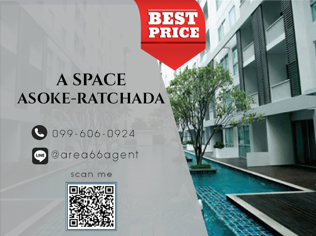 For SaleCondoRama9, Petchburi, RCA : 🔥For sale!! Condo A Space Asoke-Ratchada