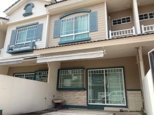 For RentTownhouseBangna, Bearing, Lasalle : Townhouse for rent, 2 floors, Bangna-Trad Km. 7 Road, area 18 square wa, 2 bedrooms, 3 bathrooms, rental price 20,000 baht per month.