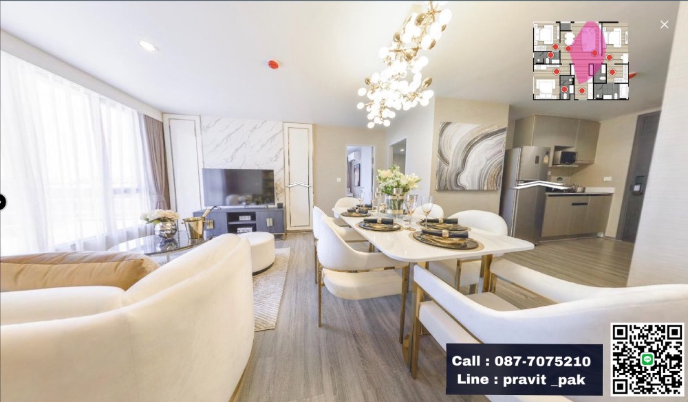 For SaleCondoSukhumvit, Asoke, Thonglor : Ideo Mobi Sukhumvit 40, 3 bedrooms, large room, almost 100 sq m., with parking space for up to 3 cars, only 13.99 million.