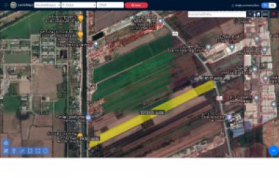 For SaleLandAyutthaya : Land for sale in Ayutthaya, Wang Noi, next to Thanyaburi Road, 39 rai 80 sq wa., near Phaholyothin Road, inbound, suitable for building a housing project, warehouse