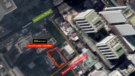 For SaleLandSathorn, Narathiwat : Selling cheap! Silom-Sathorn land—close to Sathorn road in a distance of 140 m. Road width 8 m. (Suitable for Low Rise Condos, focusing on Luxury) 256 sq.w., can build a 8-storey building.