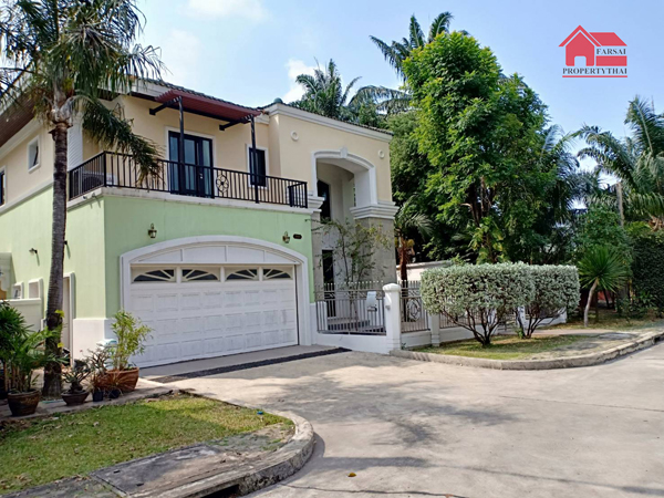 For RentHouseBang Sue, Wong Sawang, Tao Pun : For rent, luxury 2-storey single house, area 110 sq.w., usable area 250 sq.m., 3 bedrooms, 4 bathrooms, built-in furniture, Prachachuen Road, Dhurakij Pundit University, rental price 45,000 baht/month, details