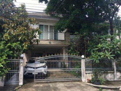 For SaleHouseRama 2, Bang Khun Thian : Single house for sale, Baan Ngam Charoen 5 ￼Tha Kham, Rama 2, 78 sq m, 287 sq m, 5 bedrooms, 5 bathrooms, great price, biggest house type, close to the ring road, easy to enter the city.