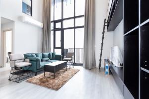 ให้เช่าคอนโดอ่อนนุช อุดมสุข : for rent The Line sukhumvit 101 2 bed Duplex high floor special price ✨✨