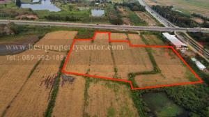 For SaleLandAyutthaya : For sale, cheap, empty land on the road 347, Pathum Thani - Bang Pahan, Ayutthaya, near the Thung Makham Yong intersection.