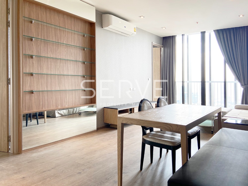 For SaleCondoSukhumvit, Asoke, Thonglor : 🔥12.85 MB (All in) !! 2 Beds Large Unit Super High Fl. 45+ with River View Close to BTS at Park 24 or Park Origin Phrom Phong Condo / For Sale