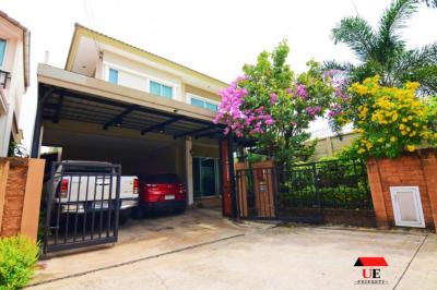 For SaleHouseSamut Prakan,Samrong : House for sale, Passorn Pride Srinakarin-Namdaeng, special rim plot, good location, convenient transportation, near the expressway, near the Si Dan MRT station.