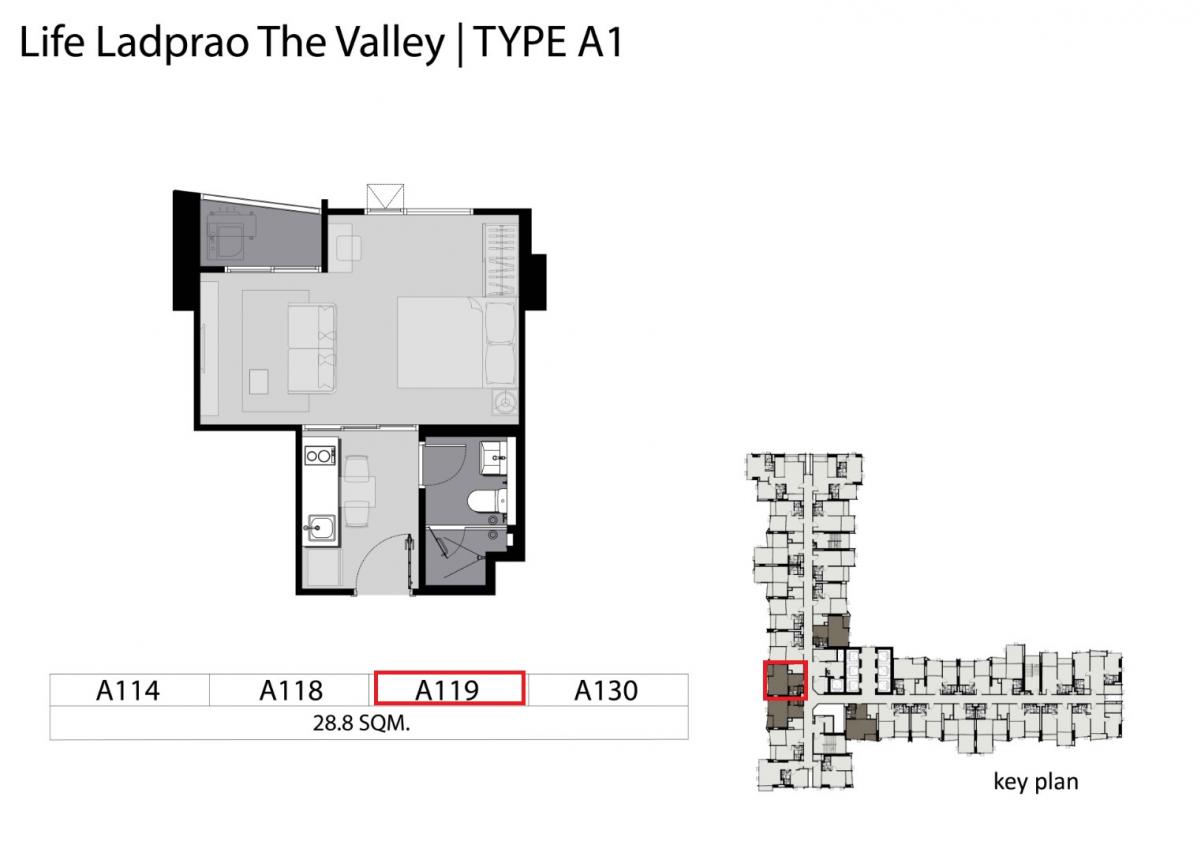 ขายคอนโดลาดพร้าว เซ็นทรัลลาดพร้าว : *** ปรับลดราคาพิเศษ ****  ขาย Life Ladprao Valley ชั้น 35 ทิศใต้ วิวสวนจตุจักร