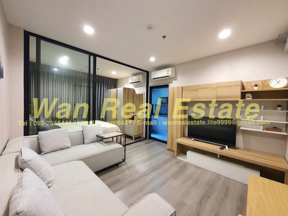 For RentCondoRattanathibet, Sanambinna : Condo for rent, Politan Rive, 48th floor, size 31 sq m., beautifully decorated, fully furnished, ready to move in, new room