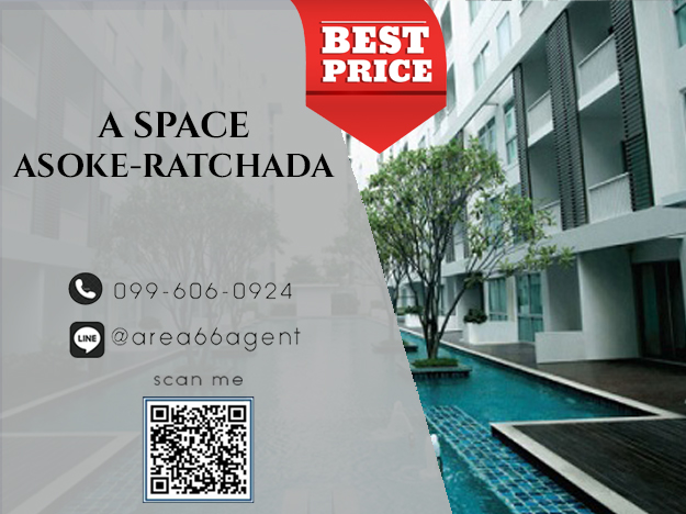 For SaleCondoRama9, Petchburi, RCA : 🔥 Urgent sale!! Condo A Space Asoke-Ratchada