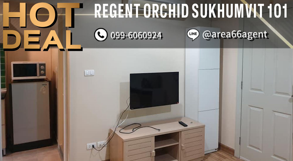 For SaleCondoOnnut, Udomsuk : 🔥 For sale!! Condo Regent Orchid Sukhumvit 101