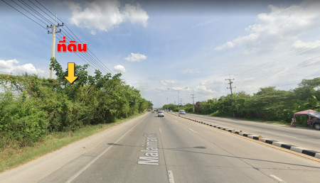 For SaleLandNakhon Pathom : Land for sale in Kamphaeng Saen, on a 4-lane road, Malaiman Road (Road 321), 7-0-23 rai, Nakhon Pathom.