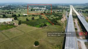 For SaleLandSaraburi : Land for sale 9-1-21.9 rai, Nong Pla Lai, Mueang Saraburi District, near bypass Saraburi and near the entrance to the Isan motorway, cheapest and great location