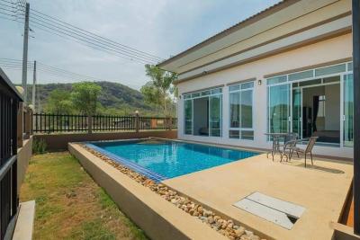 For SaleHouseHuahin, Prachuap Khiri Khan, Pran Buri : #Quick sale, special price, close the project # Single House Resort The Grandio Hua Hin Pool Villa #The Grandio Huahin Pool Villa **House is built, fully furnished** Size 90 sq m.