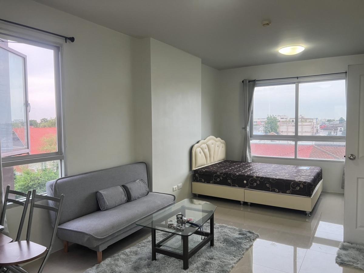 For RentCondoNawamin, Ramindra : For rent Plum Condo Nawamin 86 Building A, 4th floor, room 779/76, corner room, canal side, quiet, peaceful, cool breeze, next to Tesco Lotus (Sukhaphiban 3), near Phayathai Hospital (Nawamin