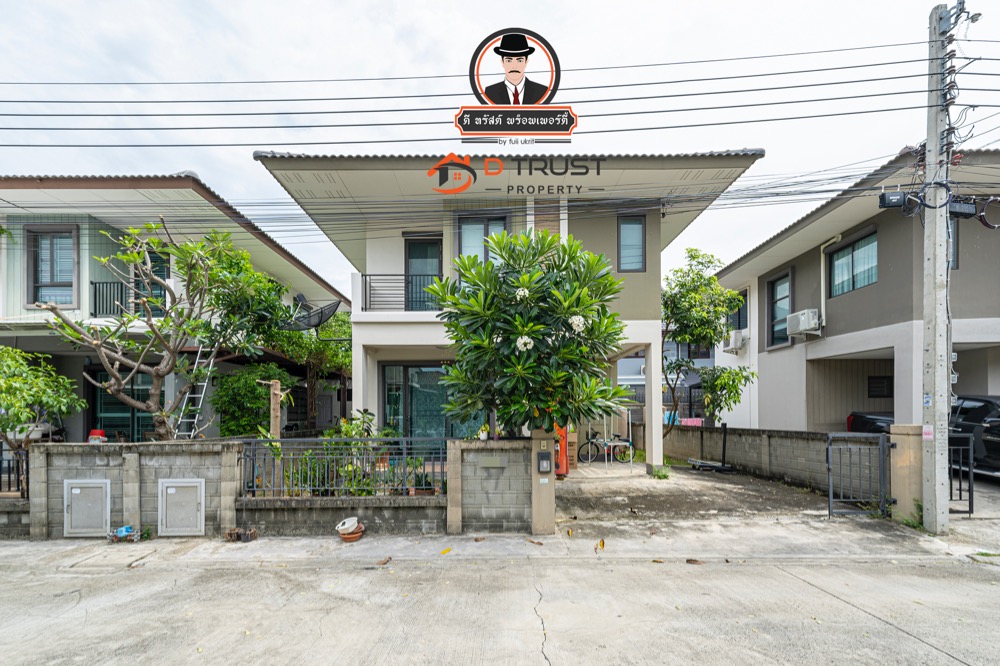 For SaleHouseLadkrabang, Suwannaphum Airport : F-DTP, twin house for sale, Golden Village, King Kaew, 38 sq m, new house condition