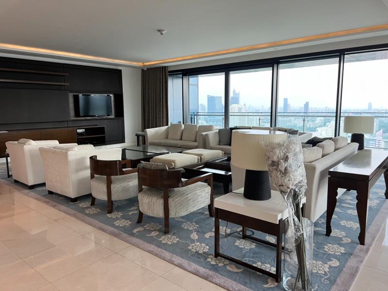 For RentCondoWitthayu, Chidlom, Langsuan, Ploenchit : For Rent The Residences at The St. Regis Bangkok 4 Bedroom 5 Bathroom 440 sqm