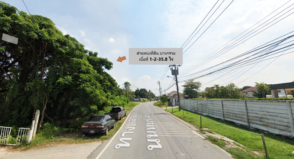 For SaleLandRama5, Ratchapruek, Bangkruai : 📢Land for sale on rural road, Bang Kruai line, Nonthaburi province** Area over 1 rai 📌 (Property number: COL021)