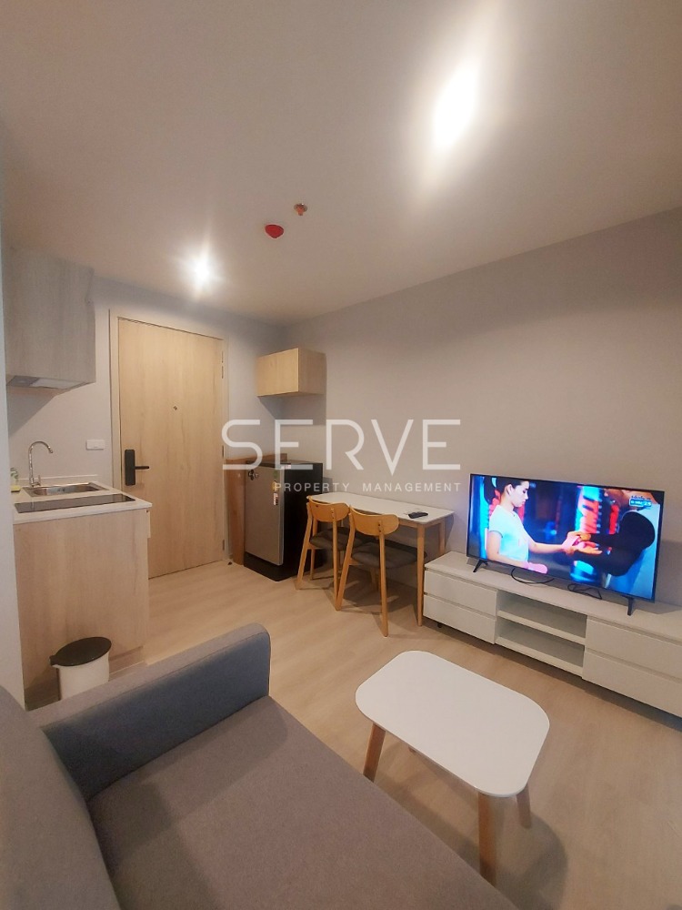 For RentCondoPattanakan, Srinakarin : Studio High Fl. 10+ Fully furnished with Electric stove, Hood Good Location Next to MRT Si La Salle at Nue Noble Srinakarin Lasalle Condo / For Rent