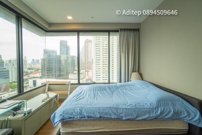 For SaleCondoSilom, Saladaeng, Bangrak : M Silom, Luxury Condo for Sale, 2 beds, 2 baths, 61 sqm., High Floor, Nice Decoration, near BTS, Pet Friendly