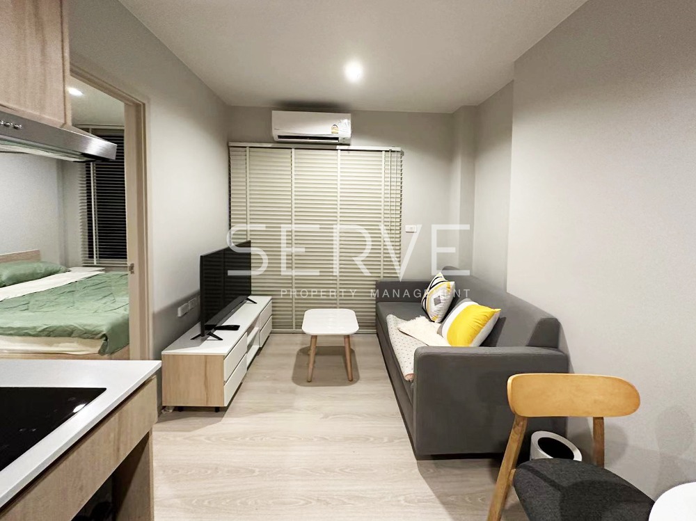 For RentCondoPattanakan, Srinakarin : Homey Style 1 Bed High Fl. 25+ Good View & Good Location Next to MRT Si La Salle Station at Nue Noble Srinakarin Lasalle Condo / For Rent