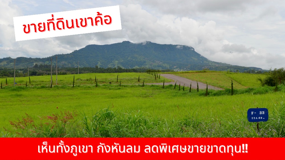 ขายที่ดินเพชรบูรณ์ : ขายที่ดินสวย แปลงมุม วิวมุมสูง เขาค้อ (Bliss by Khaokor Highland) เห็นทั้งภูเขา กังหันลม ลดพิเศษขายขาดทุน!!