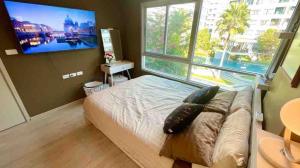 ให้เช่าคอนโดอ่อนนุช อุดมสุข : For rent Elio Del Ray 2 bedrooms 1 bath pool view