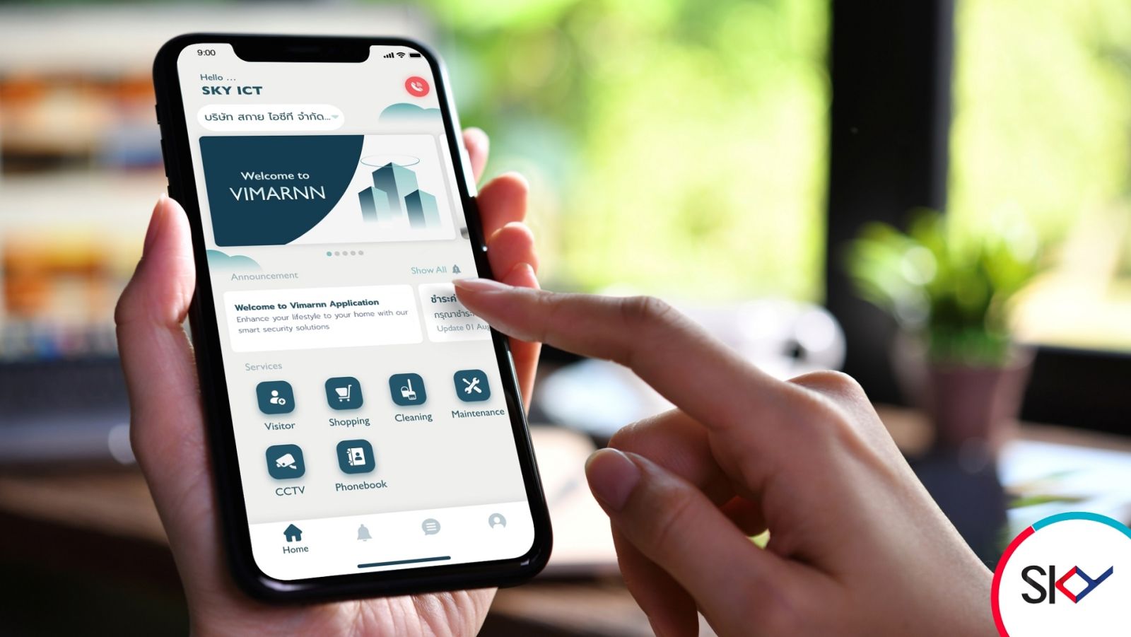 สกาย ไอซีที เดินเกมบุก PropTech ต่อเนื่อง ปั้นแอปฯ “VIMARNN” ระบบบริหารจัดการผู้มาติดต่อ