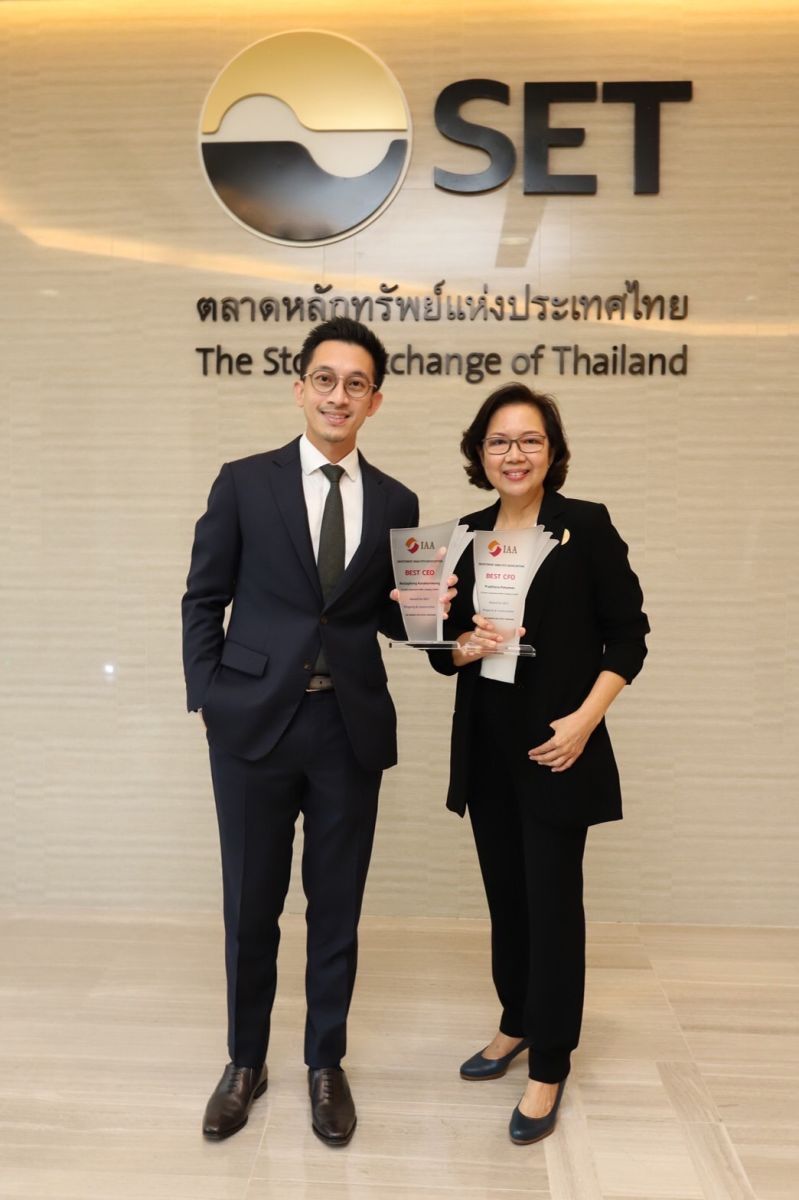 SC Asset รับ 2 รางวัลยอดเยี่ยม  ‘BEST CEO’  และ ‘BEST CFO’ ในงาน IAA Awards for Listed Companies 2021