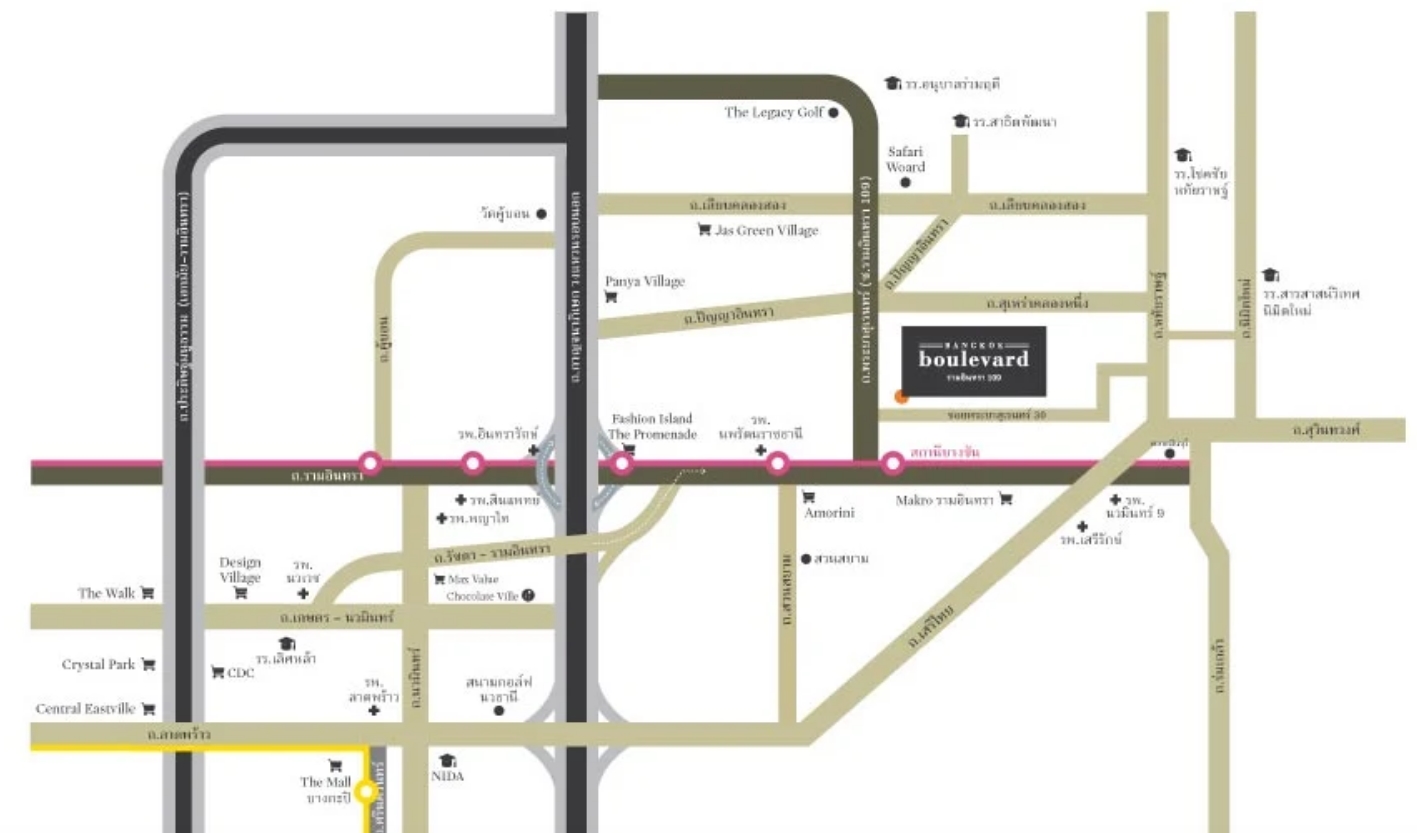 Bangkok-Boulevard-Ramintra 109 (บางกอก บูเลอวาร์ด รามอินทรา 109) บ้านเดี่ยวสุดหรู ดีไซน์ใหม่ LANAI Series บรรยากาศ AUTUMN IN PARIS บนทำเลสะดวกรอบด้าน ใกล้รถไฟฟ้าแค่ 3 นาที