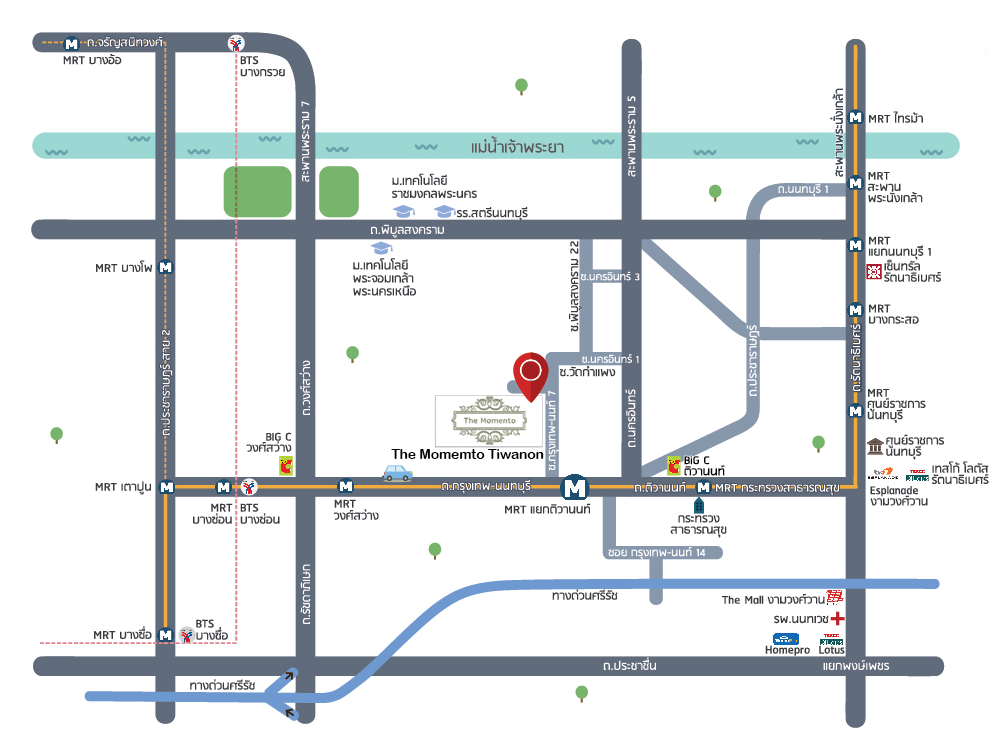 Preview คอนโดThe Momento ติวานนท์ ใกล้ MRT สถานีแยกติวานนท์ สะดวกทุกการเดินทาง เริ่มต้นเพียง 2.58 ลบ.*