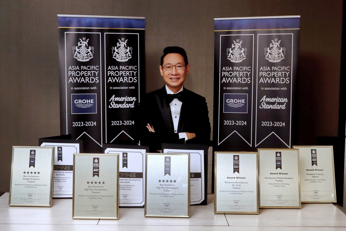 ‘ฮาบิแทท กรุ๊ป’ โชว์ความสำเร็จ 2 โครงการลักชัวรี่ คว้า 9 รางวัล บนเวที Asia Pacific Property Awards 2023 – 2024