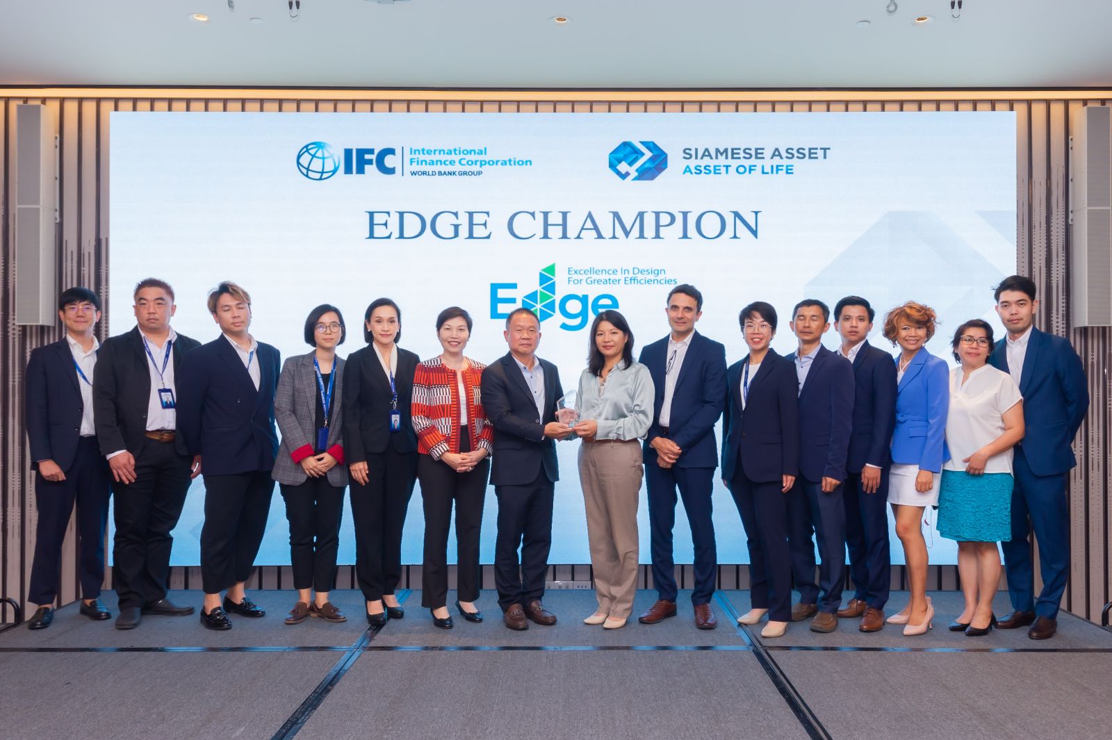 Siamese Asset สร้างประวัติศาสตร์อสังหาฯ คว้ารางวัล EDGE Champion ผ่านมาตรฐานการรับรองอาคารระดับโลกครั้งแรกในไทย