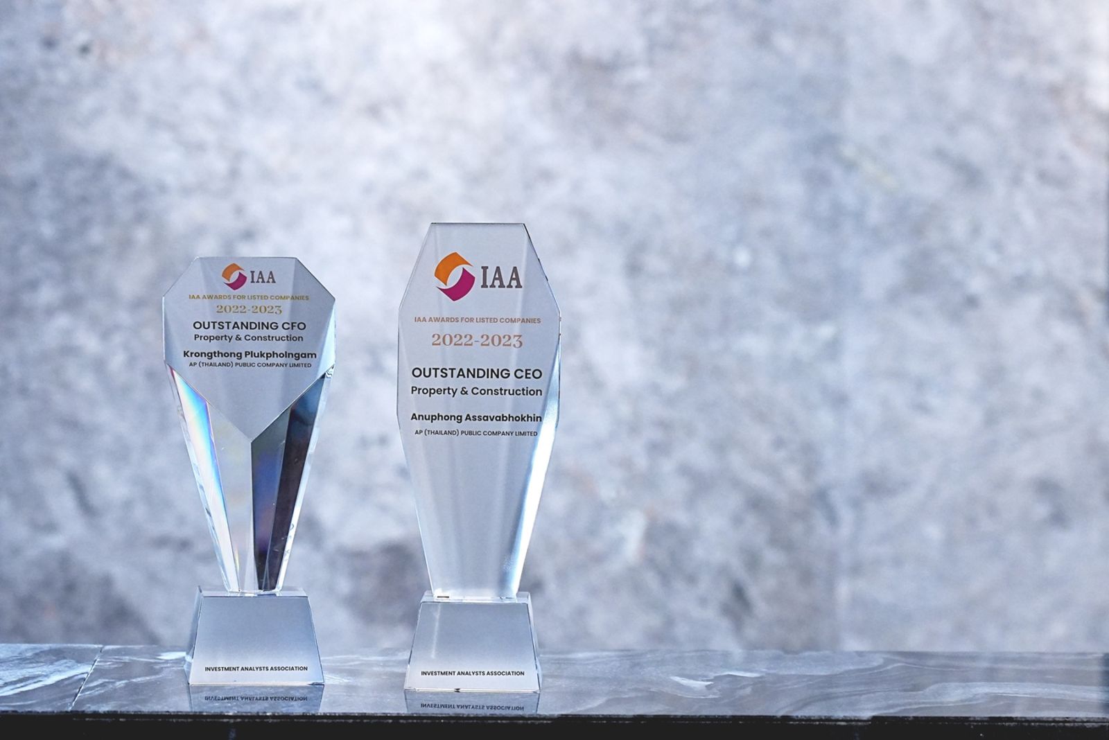 “เอพี ไทยแลนด์” คว้ารางวัลสำคัญ CEO และ CFO โดดเด่น จาก IAA Awards for Listed Companies สะท้อนความเป็นผู้นำธุรกิจ และความเชื่อมั่นจากนักลงทุน