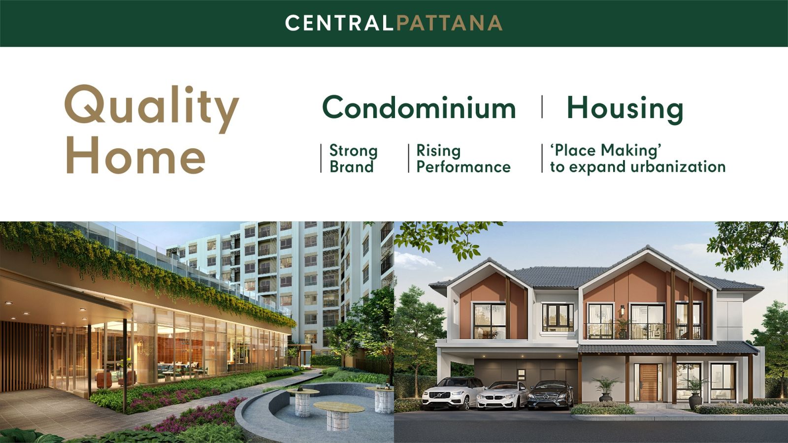 เซ็นทรัลพัฒนา เผยธุรกิจ Central Pattana Residence เติบโตต่อเนื่อง เดินหน้าเจาะตลาดลักซูรี ปั้นแบรนด์ “BAAN NIRADA” ในสไตล์ Modern European ราคาเริ่มประมาณ 20-30 ล้านบาท คาดปลายปี 66 ปิดยอดขายทั้งปีรวมกัน 6,000 ล้านบาท