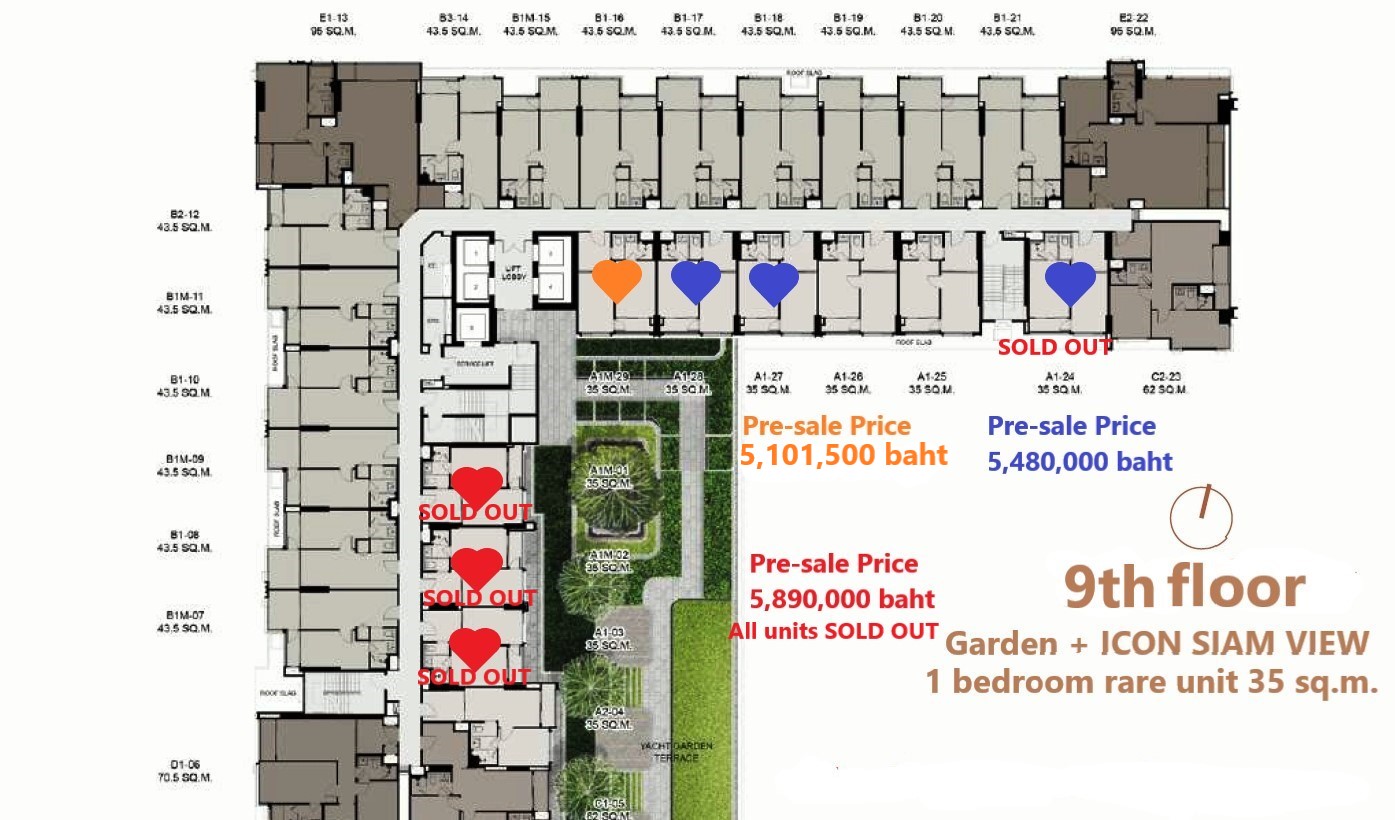 Rhythm เจริญนคร  1 ห้องนอน 35 ตร.ม. ราคาพิเศษ | Pre-sale เริ่มต้น 5.35 ล้าน เฉพาะที่ Livinginsider เท่านั้น !!!