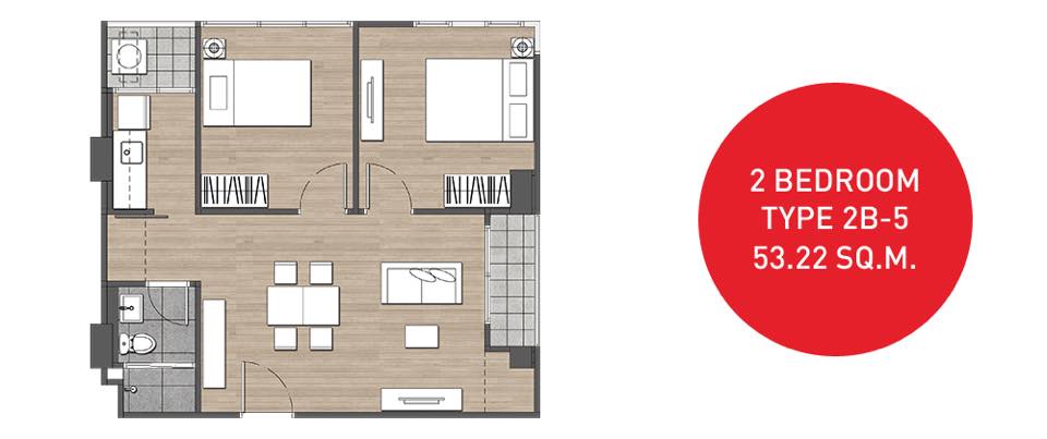 แบบแปลนห้องในคอนโด D'Mura Ratchayothin (ดีมูระ รัชโยธิน)