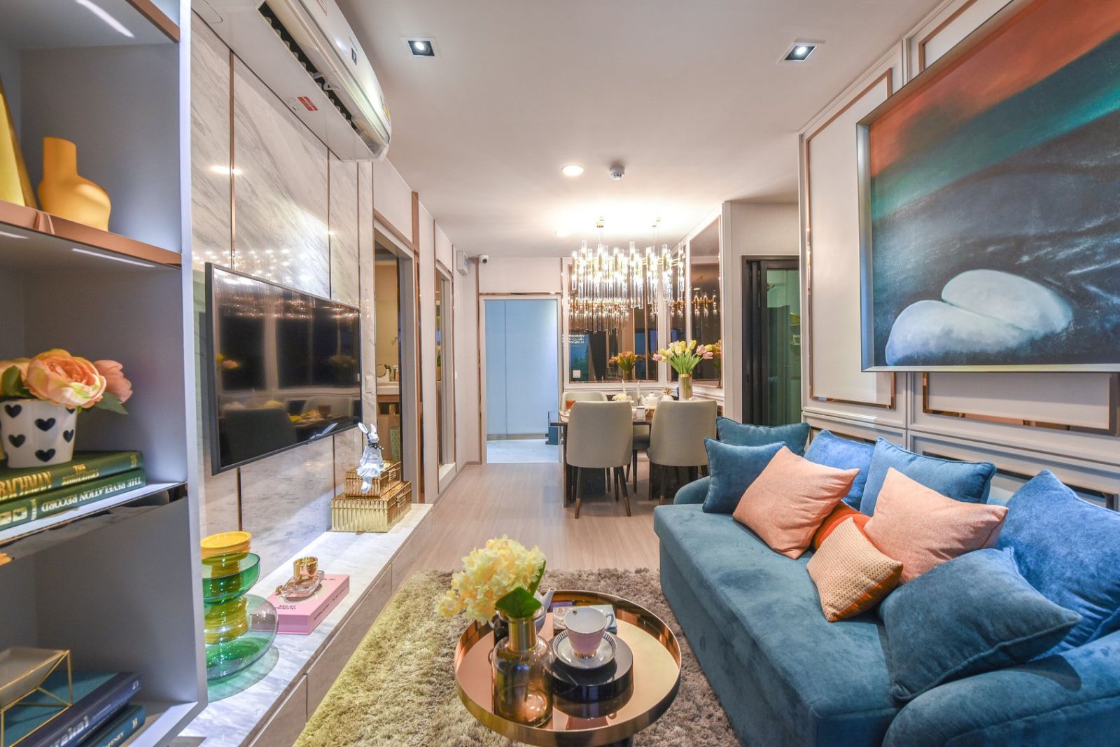 การออกแบบภายในห้อง โครงการ แอสปาย อโศก-รัชดา (Aspire Asoke-Ratchada)