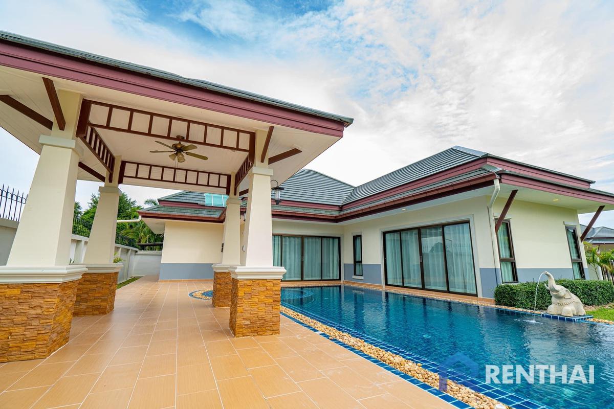 For SalePattaya, Bangsaen, Chonburi : Promotion discount 600,000 baht. Brand new house with private pool