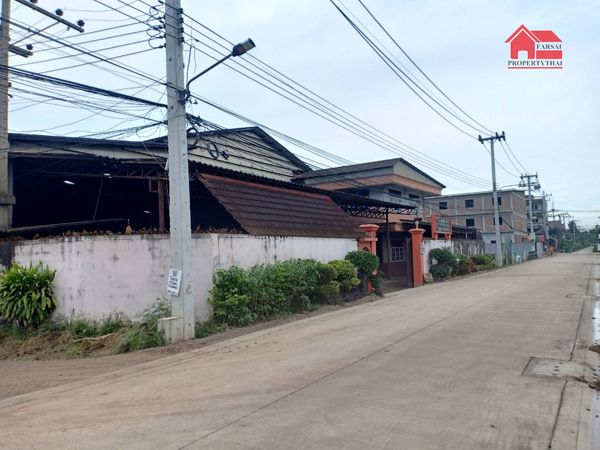 For RentWarehouseMahachai Samut Sakhon : Factory building/warehouse for rent, new construction, area 1 rai 2 ngan, usable area 2,000 square meters, Phutthasakorn Road, Om Noi Subdistrict, Krathum Baen District Samut Sakhon, rental price 80,000 baht/month