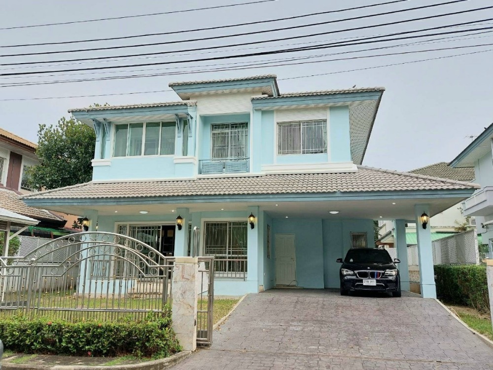 For SaleHouseSamut Prakan,Samrong : House for sale Chonlada Suvarnabhumi, size 73 sq.w., built-in, beautiful, ready, the house is in front of the lake. best zone