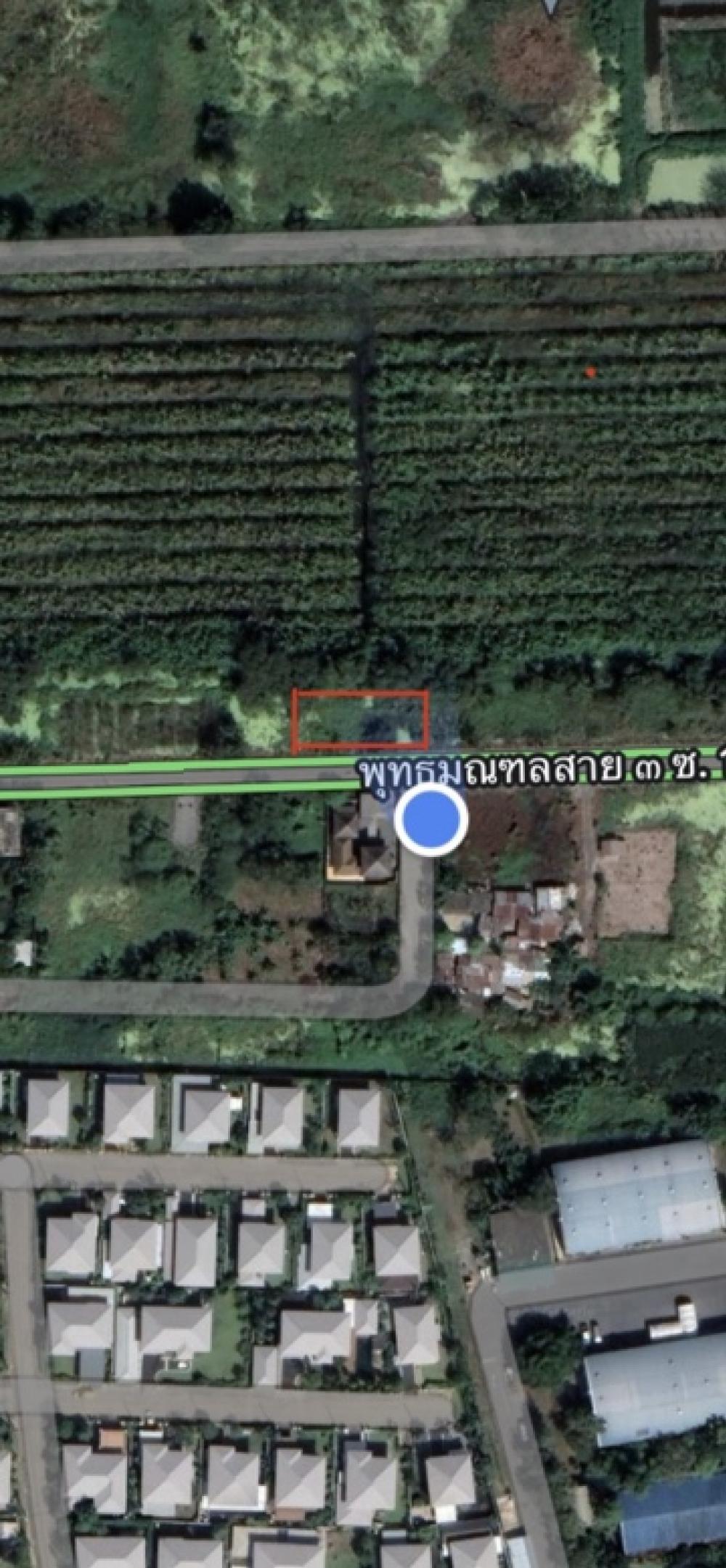 For SaleLandPhutthamonthon, Salaya : Land for sale, 186 square wah, width 44 meters, depth 17 meters, Phutthamonthon Sai 3, Soi 17, Intersection 3, contact 0890566605